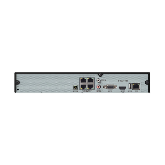 Speco 4Channel 4K H265 NVR wPOE 1 SATA NDAA 2TB N4NRM2TB