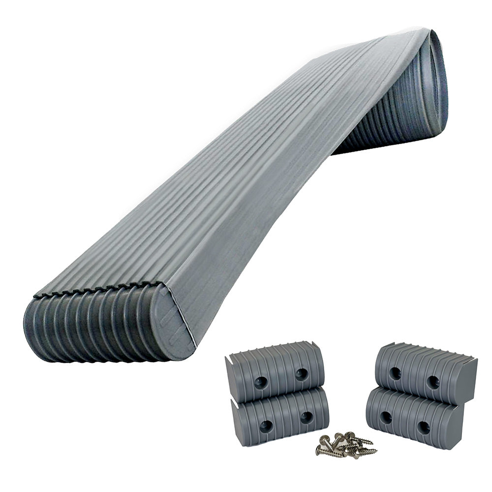 Caliber BunkWrap Kit Grey 16 x 2 x 4 Roll 4 Caps HRDW Roll 4 Endcaps Stainless Steel Hardware 23050