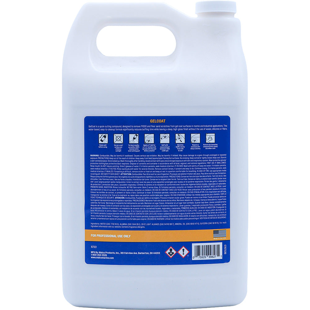 Malco Gel Coat Compound 1 Gallon 167501