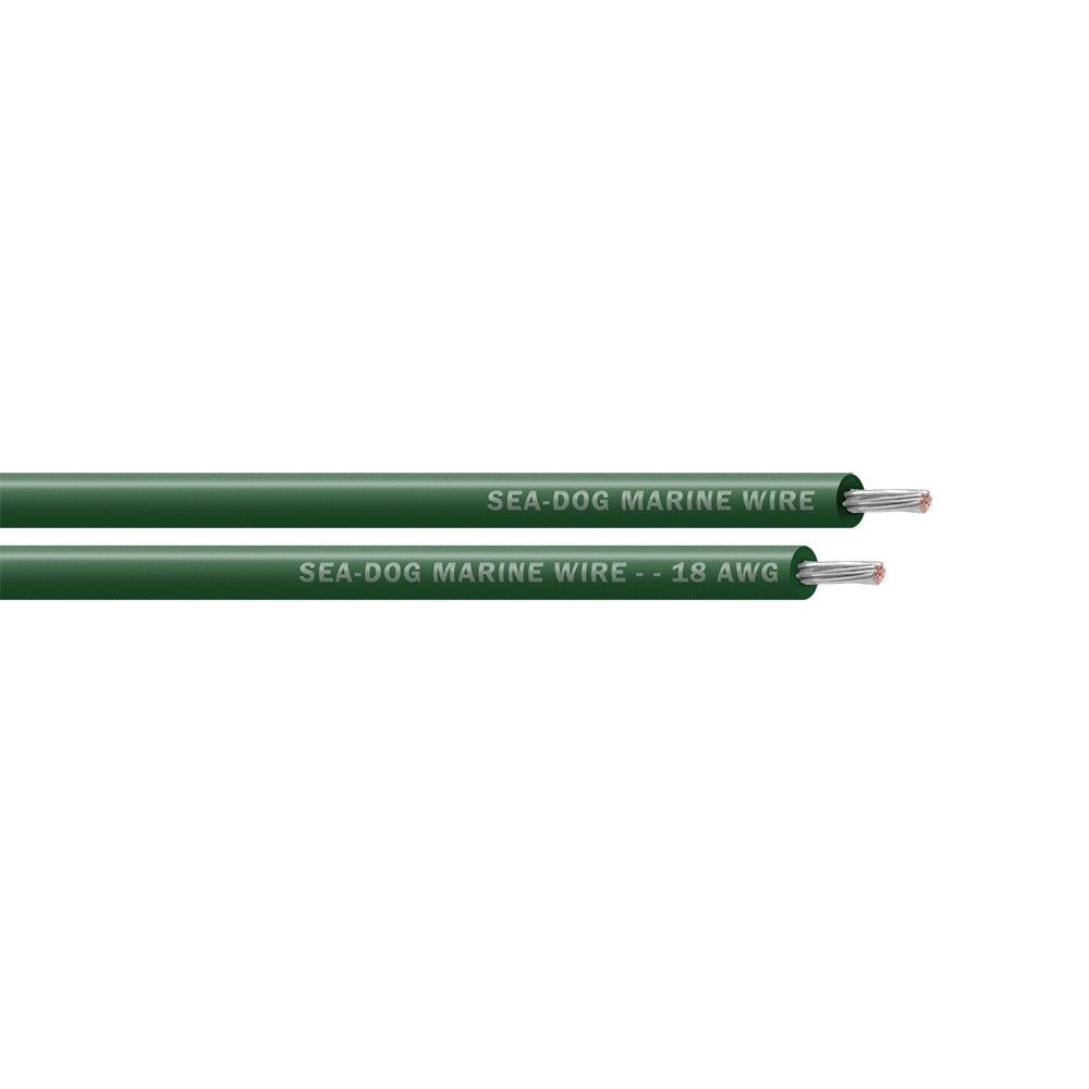 SeaDog 18 AWG Green Primary Wire 1000 8018049