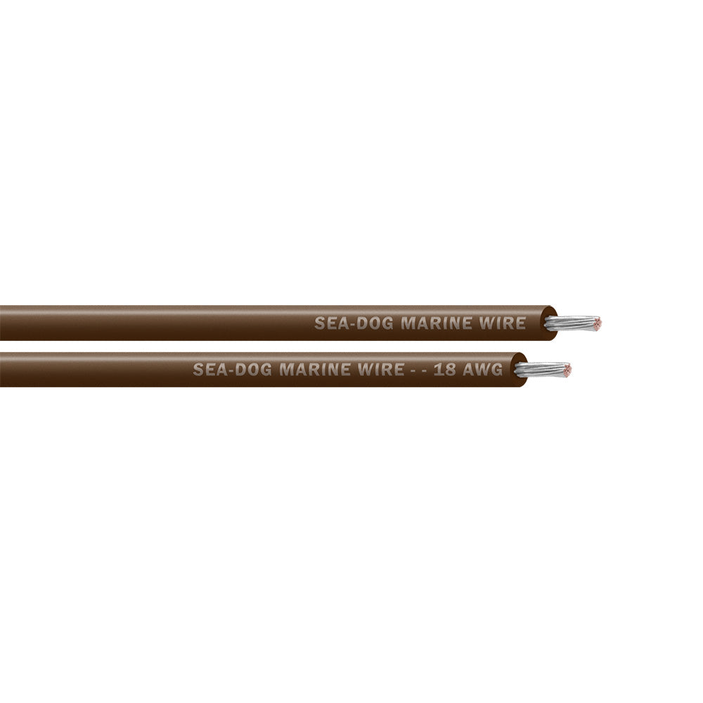 SeaDog 18 AWG Brown Primary Wire 1000 8018079