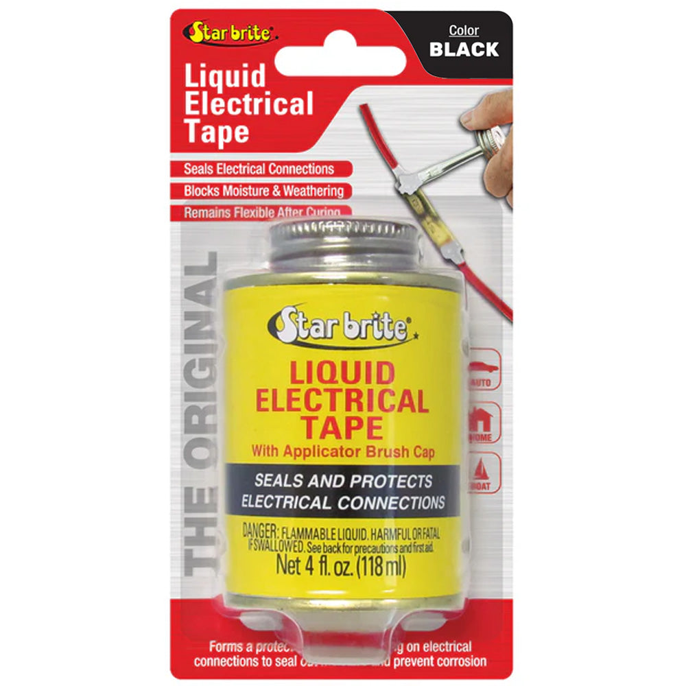 Star Brite Liquid Electrical Tape Black 4 oz 84104