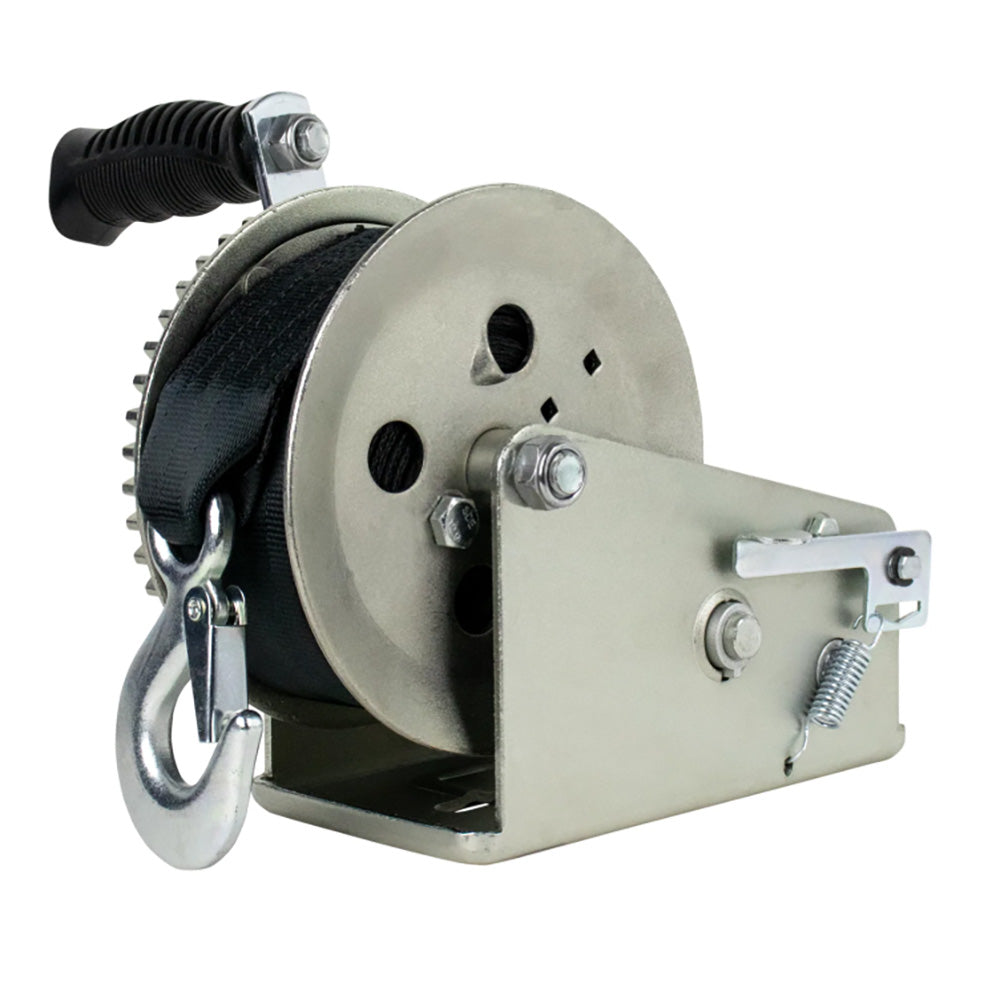 Powerwinch Utility Series Winch 2000lb 2 Speed 6 Crank Arm Zinc 21500W20006ZR