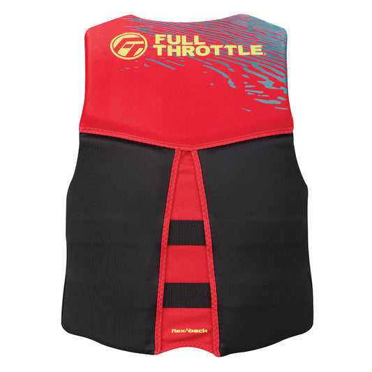 Full Throttle Mens RapidDry FlexBack Life Jacket S RedBlack 14250010002026