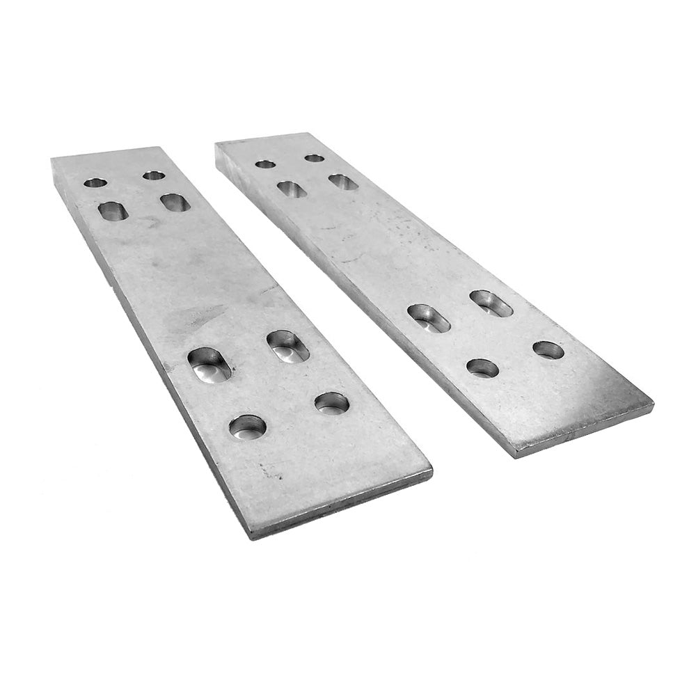 Bobs Machine Reversible Transom Wedges 2 Degrees Aluminum Finish 319100001NOPC