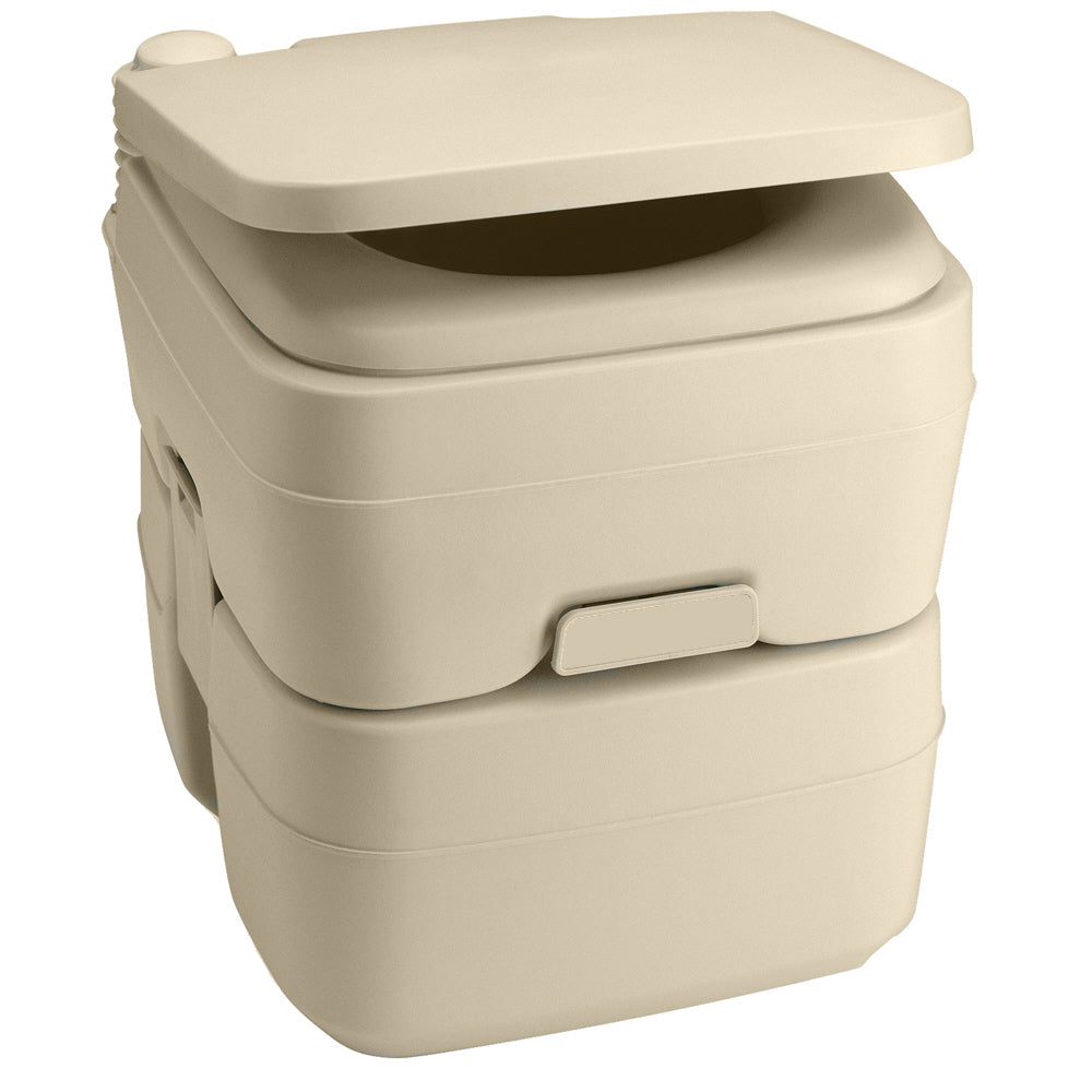 Dometic 965 Portable Toilet wMounting Brackets 5 Gallon Parchment 311096502