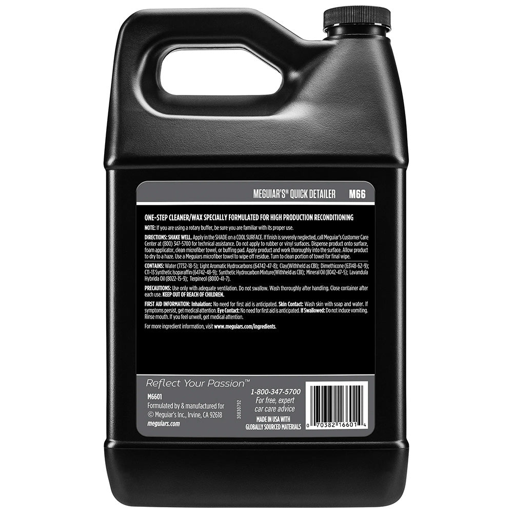 Meguiars Mirror Glaze Quick Detailer 1 Gallon M6601