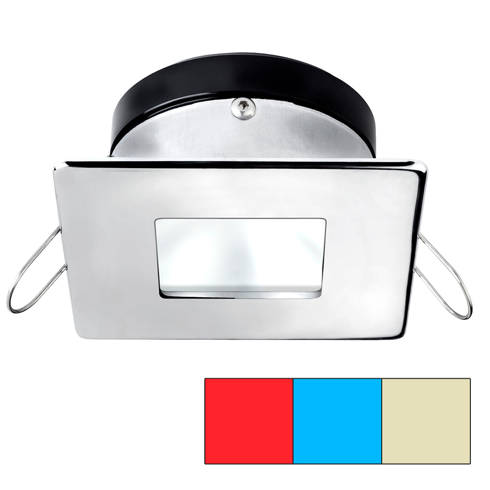 i2Systems Apeiron A1120 Spring Mount Light SquareSquare Red Warm White Blue Polished Chrome A1120Z14HCE