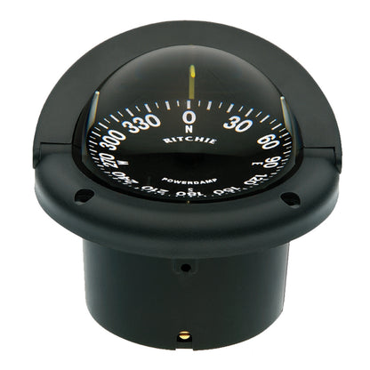 Ritchie HF742 Helmsman Compass  Flush Mount  Black HF742