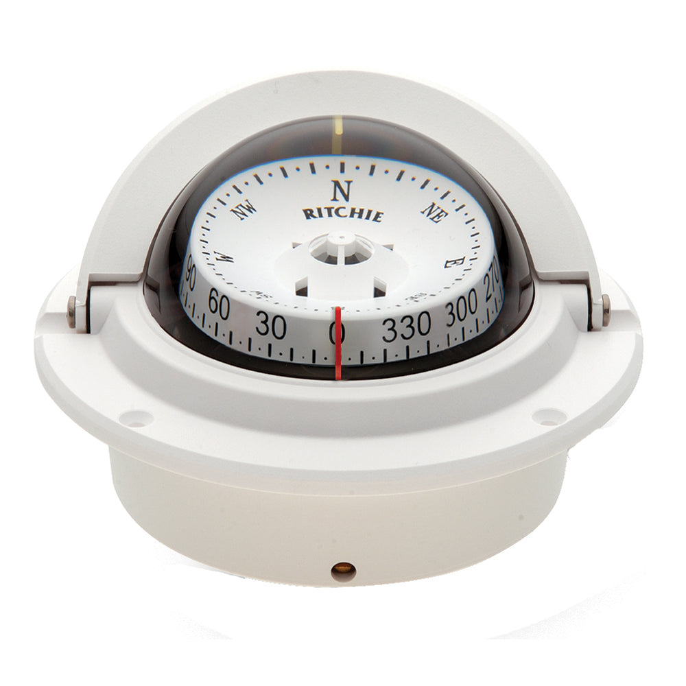 Ritchie F83W Voyager Compass  Flush Mount  White F83W