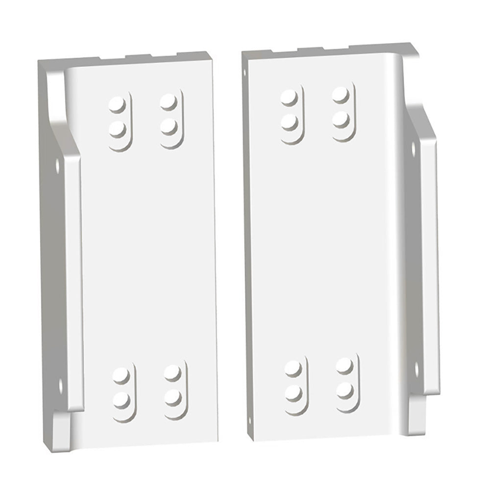 Power-Pole Dual Side-Mount Adapters f/All Outboards - White [PKD-MTOS-PLT-WT]