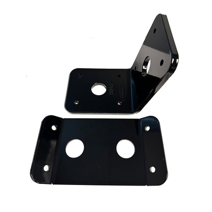 Power-Pole Deck Mount - 0" Setback - 6" Rise - Black [PKB-D-0-4-U-BK]