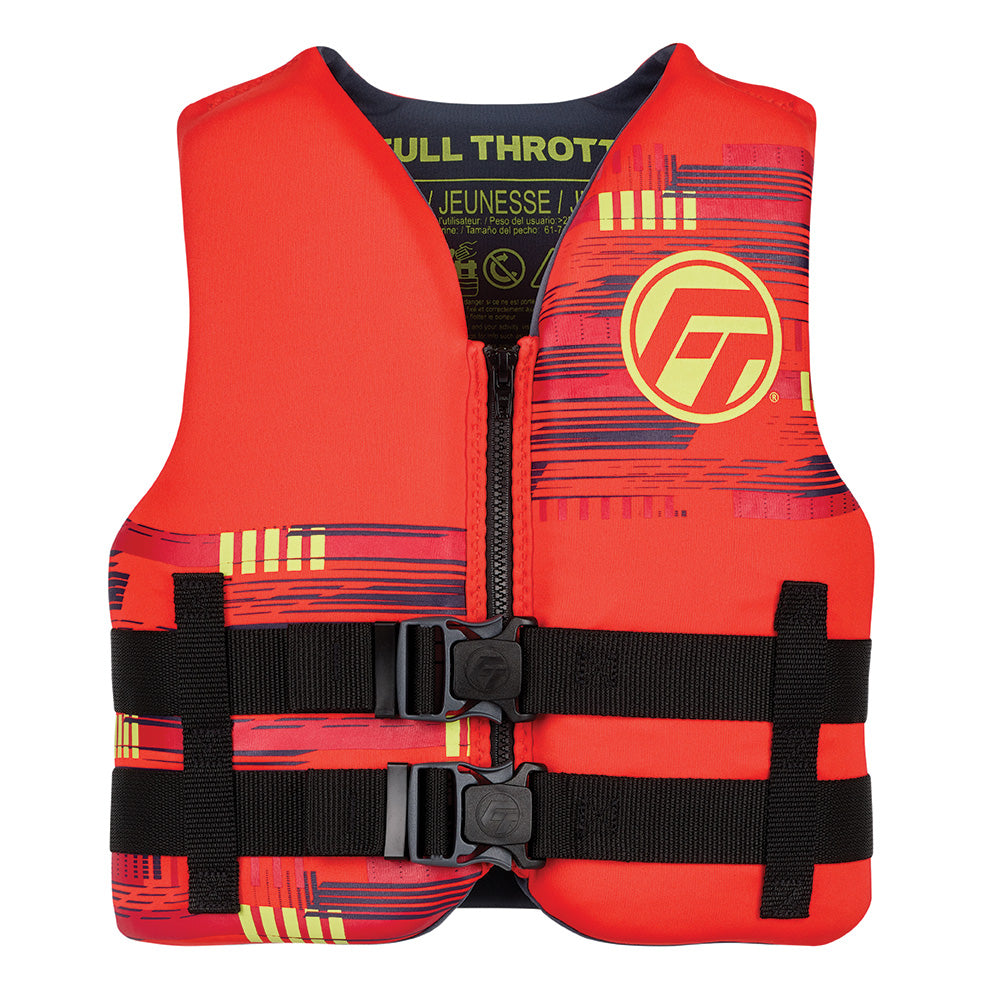 Full Throttle Youth RapidDry Life Jacket  Red 14210010000226