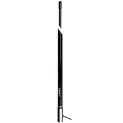 Scout 8' Black VHF Antenna 6dB Stainless Steel Ferrule w/5M RG-58 Coax Includes PL-259 KS-42 [PF AN NVHF00009T]