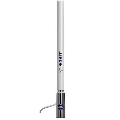 Scout Titan Series 4' White VHF Antenna 3dB Stainless Steel Ferule w/5M RG-58 Includes PL-259 [PF AN NVHF00044T]