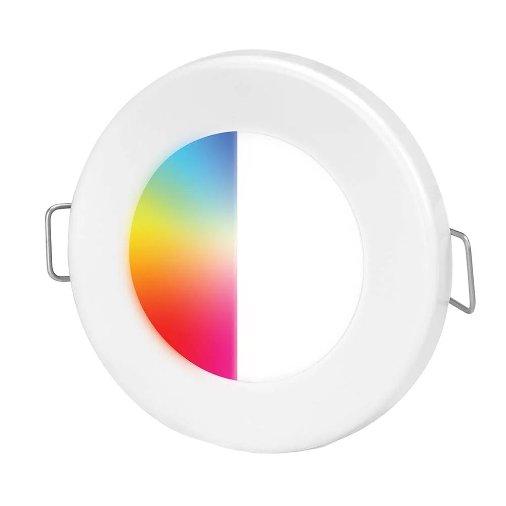 Hella Marine EuroLED75 RGBW Downlight  White Bezel 017884001