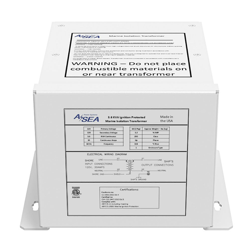 ASEA Power Systems 12 kVA Isolation Transformer 634103