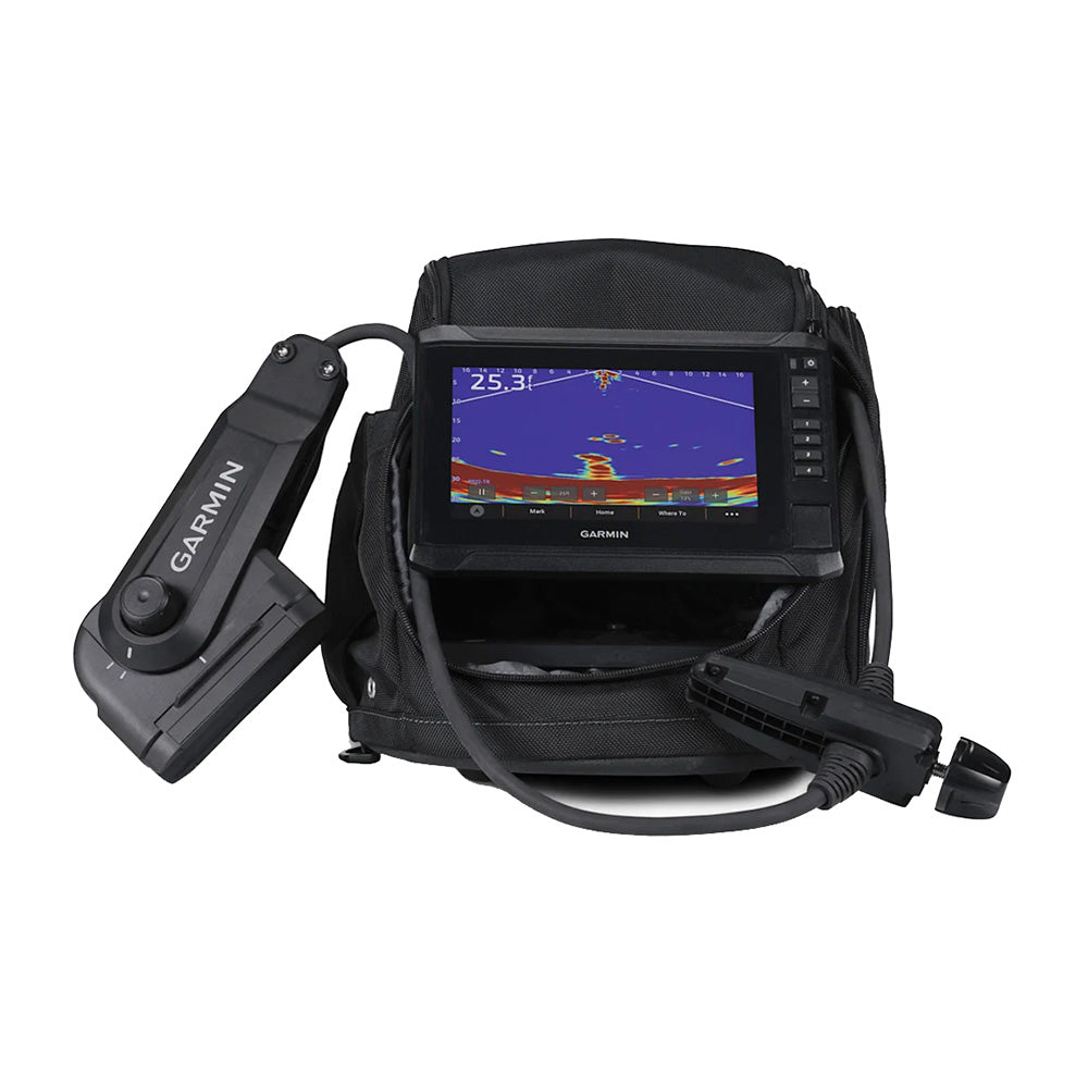 Garmin Panoptix PS22IF Ice Fishing Bundle wECHOMAP UHD2 73sv Panoptix PS22IF Transducer  PoleFree Transducer Rotation