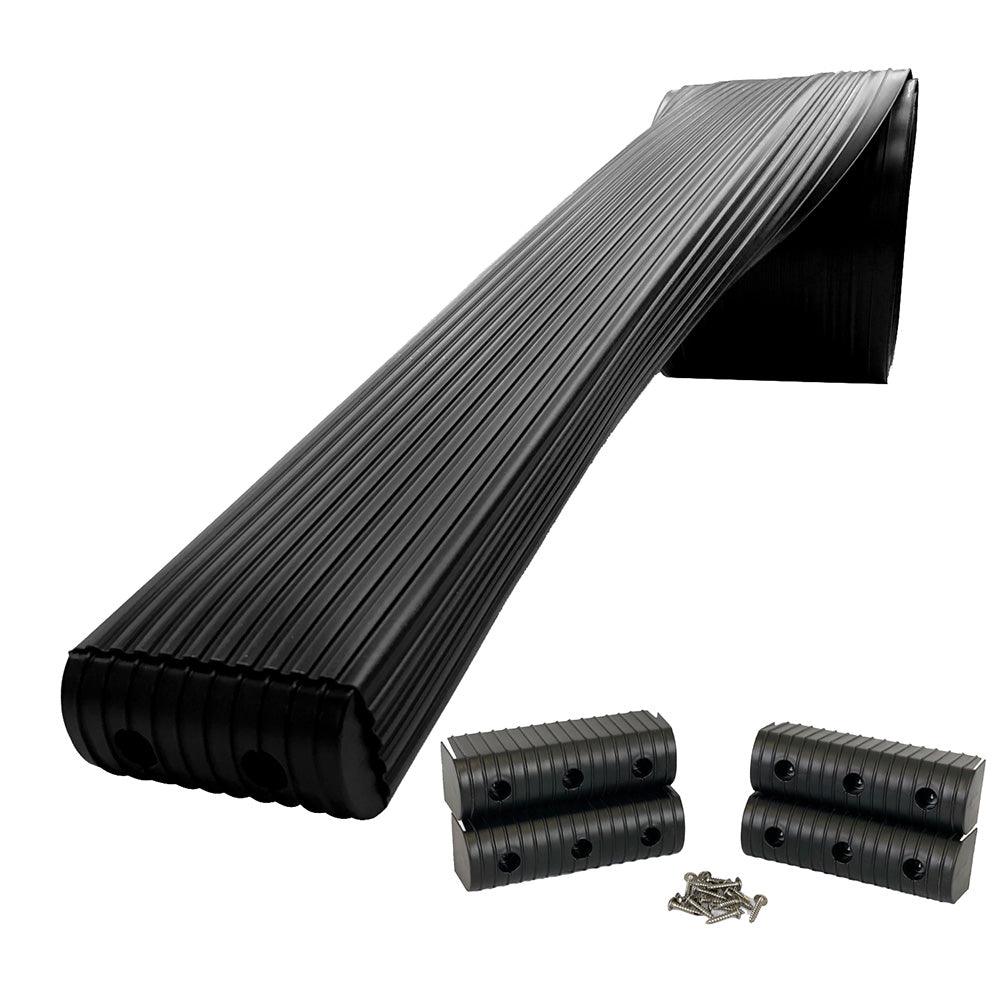 Caliber BunkWrap Kit  Black 24 x 2 x 6 Roll  4 Caps  HRDW Roll  4 Endcaps  Stainless Steel Hardware 23056BK