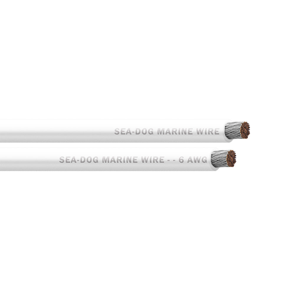 SeaDog 6 AWG White Battery Cable  100 8006052
