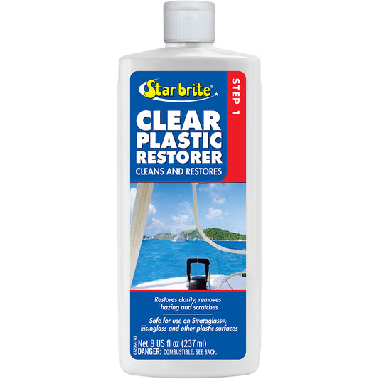 Star brite Clear Plastic Restorer  Step 1  8 oz 87208