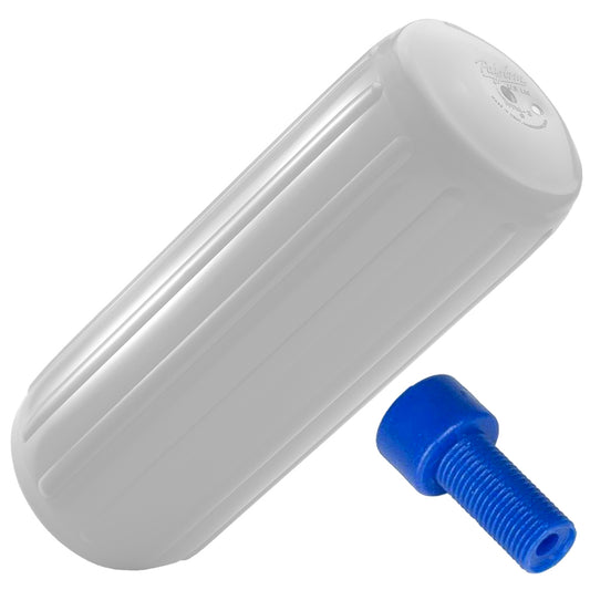 Polyform HTM-3 Fender 10.5" x 27" - White w/Adapter [HTM-3 WHITE W/AIR ADAPTER]