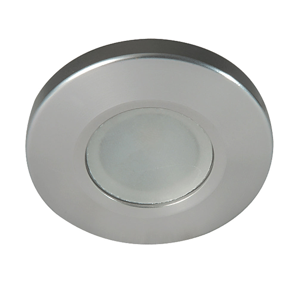 Lumitec Orbit Spectrum Flush Mount Down Light  Brushed Housing  White Dimming  RedBlue NonDimming 112507