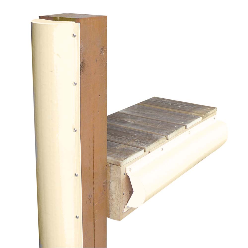 Dock Edge Piling Bumper - One End Capped - 6 - Beige [DE1020SF]