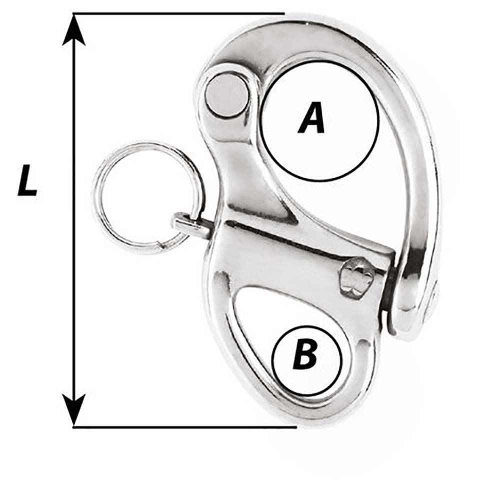 Wichard 1-3/8" Snap Shackle w/Fixed Eye - 35mm [2470W]