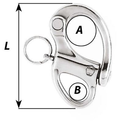 Wichard 1-3/8" Snap Shackle w/Fixed Eye - 35mm [2470W]