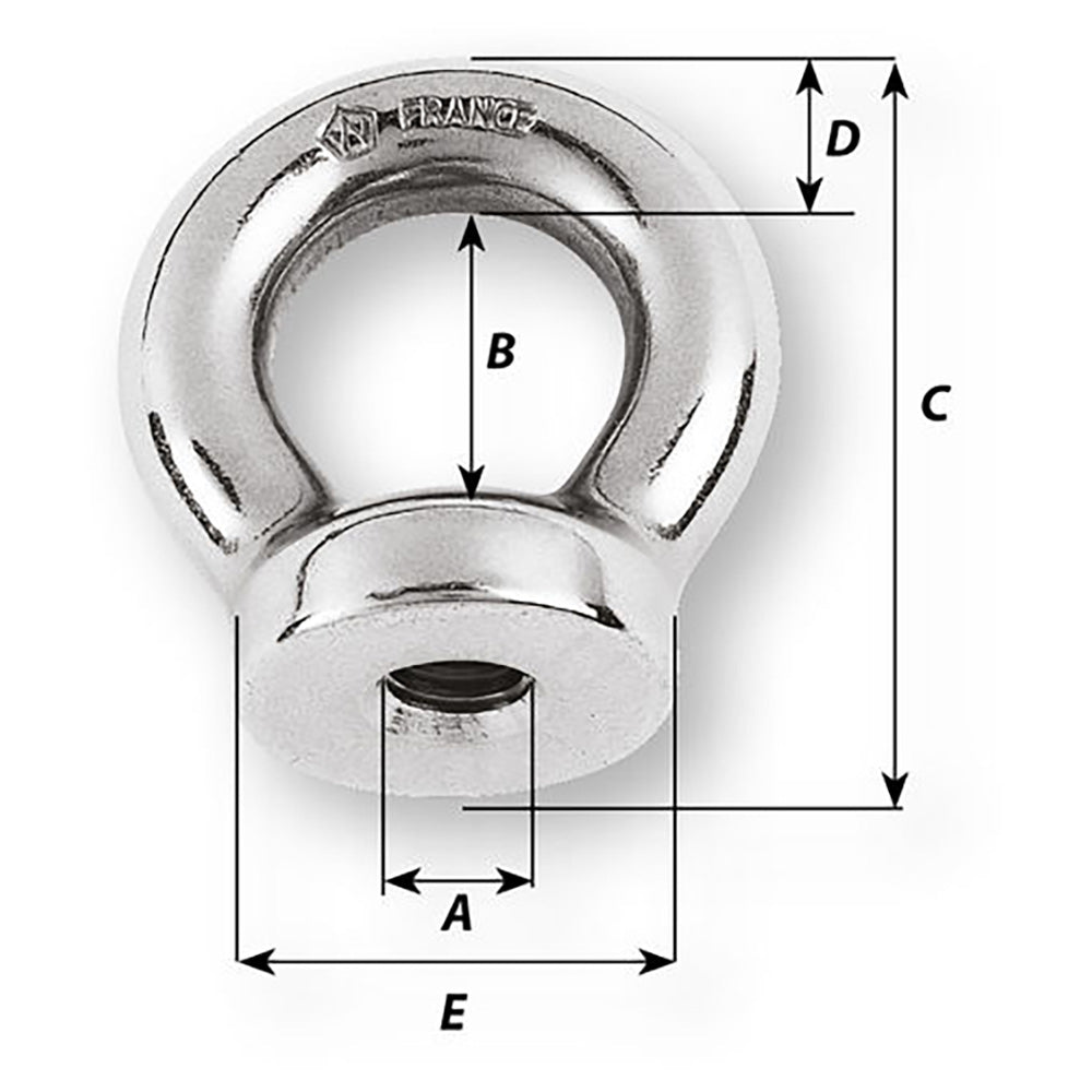 Wichard 10mm Eye Nut - Thread M10 x 150mm [6355W]